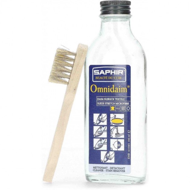 SAPHIR OMNIDAIM LIMPADOR PARA CAMURÇA E NUBUCK 100ML COM REFERÊNCIA 16198A INCOLORO SAPHIR OMNIDAIM LIMPADOR PARA CAMURÇA E NUBUCK 100ML COM REFERÊNCIA 16198A INCOLORO
