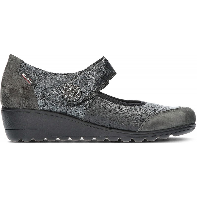 MEPHISTO BATHILDA MANOLETINS BLACK_CHARCOAL