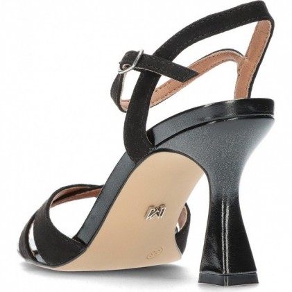 SANDÁLIAS MARIAMARE COM SALTO REFERÊNCIA 68405 BLACK