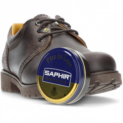 CERA PARA SAPATOS COM COURO LISO SAPHIR AVEL16320 DARK_BROWN